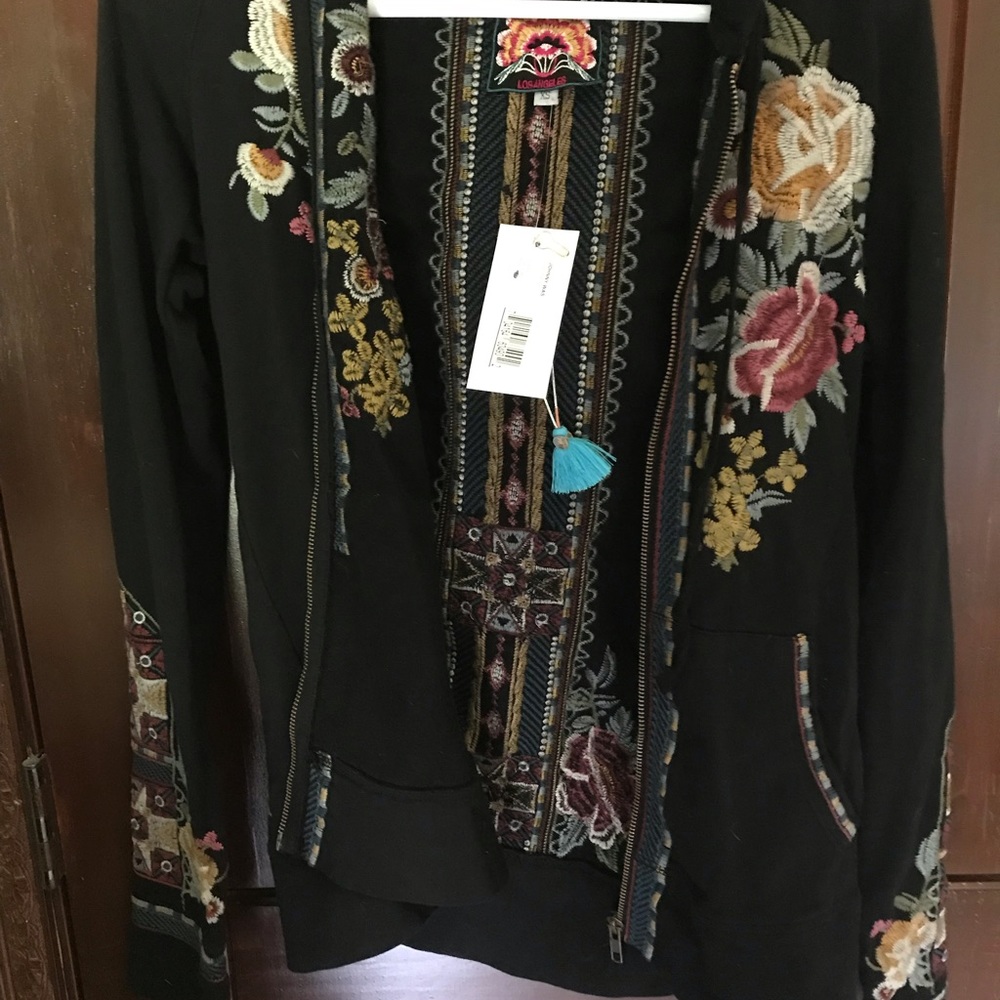 NWT Johnny Was Cherelle zip up hoodie